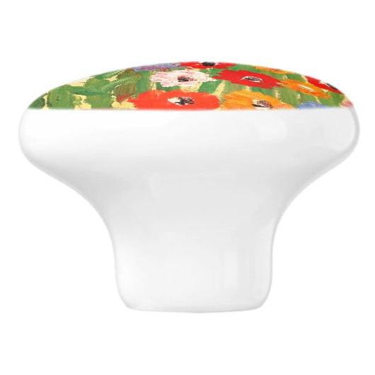 CH Zinnia Garden Keramische Knop (Zijkant)