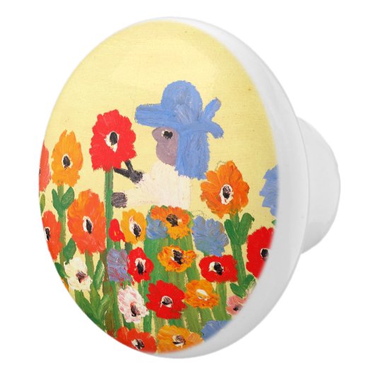 CH Zinnia Garden Keramische Knop (Rechts)