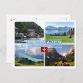 CH Zwitserland - Interlaken - Thun-Thunerse meer Briefkaart (Voorkant / Achterkant)