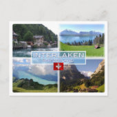 CH Zwitserland - Interlaken - Thun-Thunerse meer Briefkaart (Voorkant)