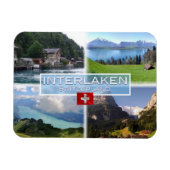 CH Zwitserland - Interlaken - Thun-Thunerse meer Magneet (Horizontaal)
