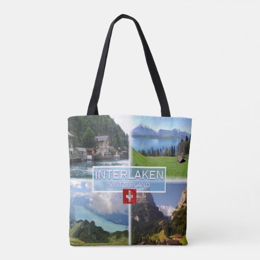 CH Zwitserland - Interlaken - Thun-Thunerse meer Tote Bag (Achterkant)
