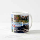 CH Zwitserland - Lucerne - Chapel Bridge - Old Tow Koffiemok (Voorkant rechts)