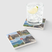 CH Zwitserland - Lucerne - Chapel Bridge - Old Tow Stenen Onderzetter (Zijkant)