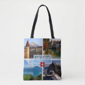 CH Zwitserland - Lucerne - Chapel Bridge - Old Tow Tote Bag (Voorkant)