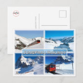 CH Zwitserland - spoorweg Jungfrau - Briefkaart (Voorkant / Achterkant)