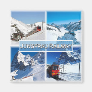 CH Zwitserland - spoorweg Jungfrau - Magneet