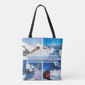 CH Zwitserland - spoorweg Jungfrau - Tote Bag (Achterkant)