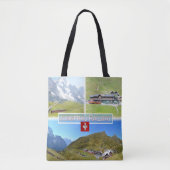 CH Zwitserland - spoorweg Jungfrau - Tote Bag (Voorkant)