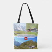 CH Zwitserland - spoorweg Jungfrau - Tote Bag (Achterkant)
