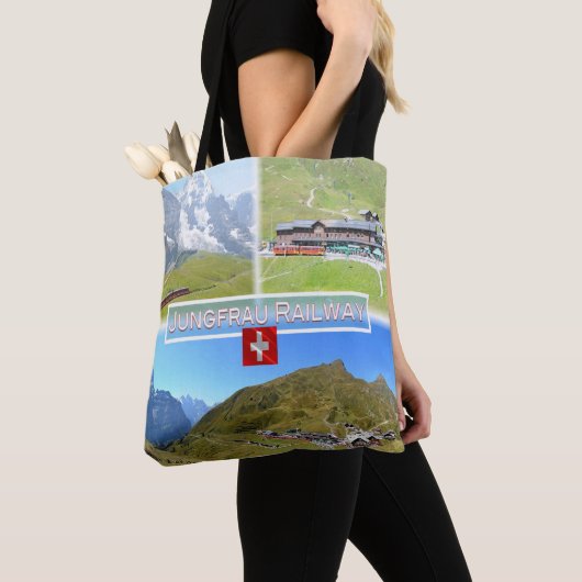 CH Zwitserland - spoorweg Jungfrau - Tote Bag (Dichtbij)