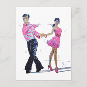 Cha Cha Ballroom dansen Briefkaart