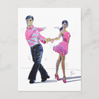 Cha Cha Ballroom dansen Briefkaart