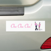 Cha Cha Cha Ballroom Dancing Bumpersticker (Op auto)
