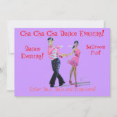 Cha Cha Cha Ballroom Dancing Kaart (Voorkant)