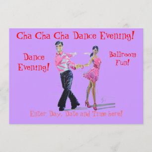 Cha Cha Cha Ballroom Dancing Kaart