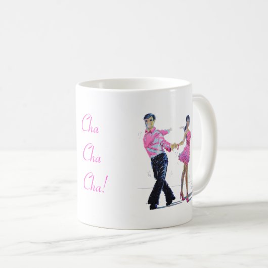 Cha Cha Cha Ballroom Dancing Koffiemok (Voorkant rechts)