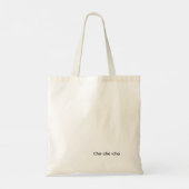 Cha-cha-cha boodschappentas tote bag (Achterkant)