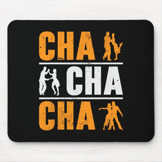 Cha Cha Cha danser danst Cubaanse dans Muismat (Voorkant)