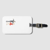 Cha-cha-cha luggage tag bagagelabel (Voorkant (horizontaal))
