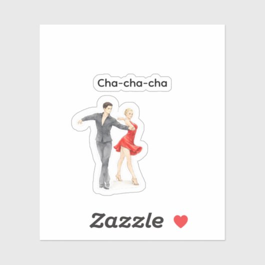 Cha-cha-cha sticker (Vel)