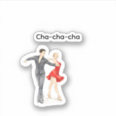 Cha-cha-cha sticker (Voorkant)