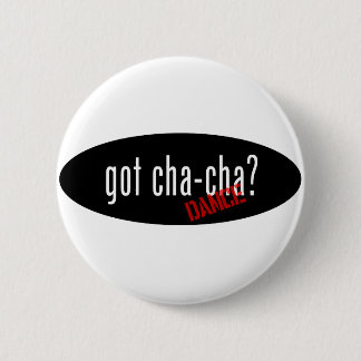 Cha-Cha Dance-objecten - met cha-cha Ronde Button 5,7 Cm