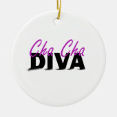 Cha Cha Diva Keramisch Ornament (Voorkant)