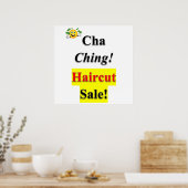 Cha Ching Haircut Poster Matte (Keuken)