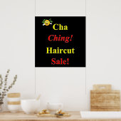 Cha Ching Haircut Poster Matte (Keuken)