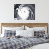 Chaba-tyfoon in de westerne Stille Oceaan Canvas Afdruk (Insitu (Slaapkamer))