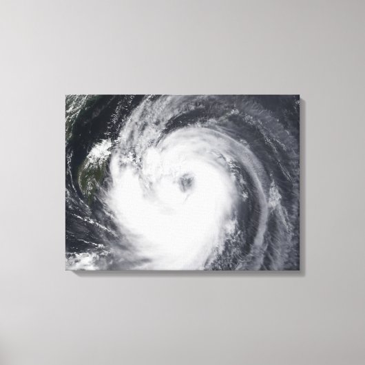 Chaba-tyfoon in de westerne Stille Oceaan Canvas Afdruk (Voorkant)