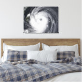 Chaba-tyfoon in de westerne Stille Oceaan Canvas Afdruk (Insitu (Slaapkamer))