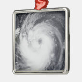 Chaba-tyfoon in de westerne Stille Oceaan Metalen Ornament (Links)