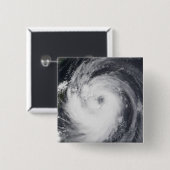 Chaba-tyfoon in de westerne Stille Oceaan Vierkante Button 5,1 Cm (Voorkant /achterkant)