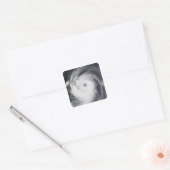 Chaba-tyfoon in de westerne Stille Oceaan Vierkante Sticker (Envelop)
