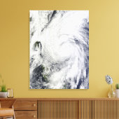 Chaba-tyfoon op het Filipijnse Zee Canvas Afdruk (Insitu (Woonkamer))