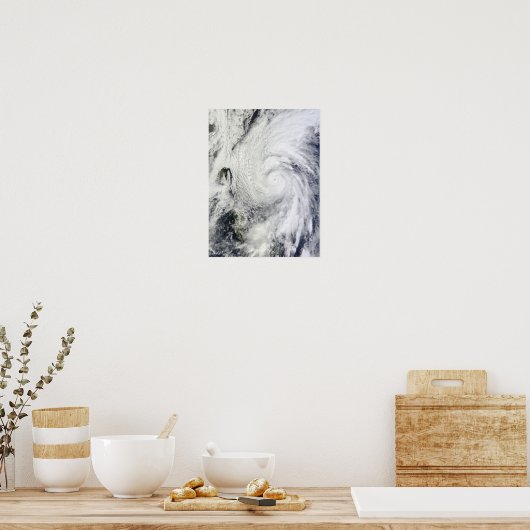 Chaba-tyfoon op het Filipijnse Zee Poster (Keuken)