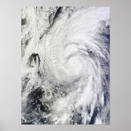 Chaba-tyfoon op het Filipijnse Zee Poster (Voorkant)