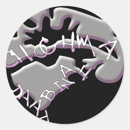 Chabad Ronde Sticker (Voorkant)