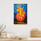 Chablis Drank Drankje Vintage Reisposter Poster (Keuken)