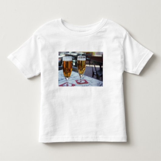 Chablis; twee coole bier op 42 graden warme zomer kinder shirts (Voorkant)