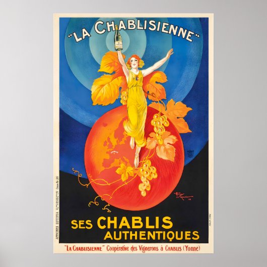 Chablis Voedsel- en Drankposter van Leonetto Poster (Voorkant)