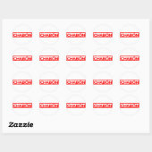 Chabón Stamp Ronde Sticker (Vel)