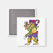 Chac mayan rain god magneet (Voorkant / Achterkant)