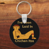 Chac-mol chacmool Laid Back Design om het even wel Sleutelhanger (Voorkant)