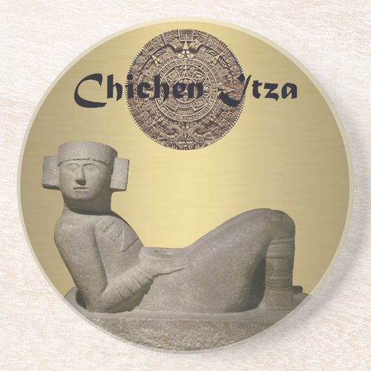 Chac-Mool Zandsteen Onderzetter (Voorkant)