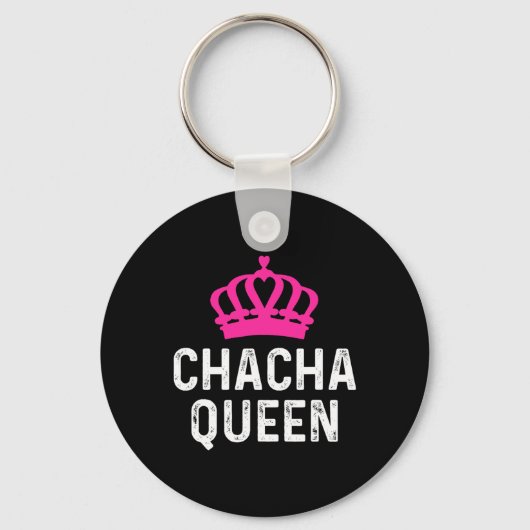 Chacha Queen - Cha Cha Dancer Dancing Gift Ballroo Sleutelhanger (Voorkant)