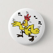 ChaChaCha Chicken Ronde Button 5,7 Cm (Voorkant)