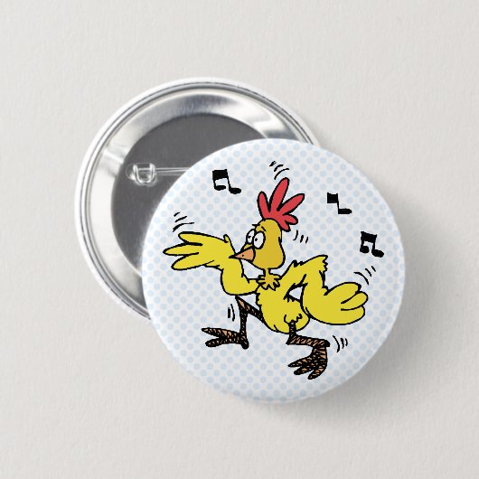 ChaChaCha Chicken Ronde Button 5,7 Cm (Voorkant /achterkant)